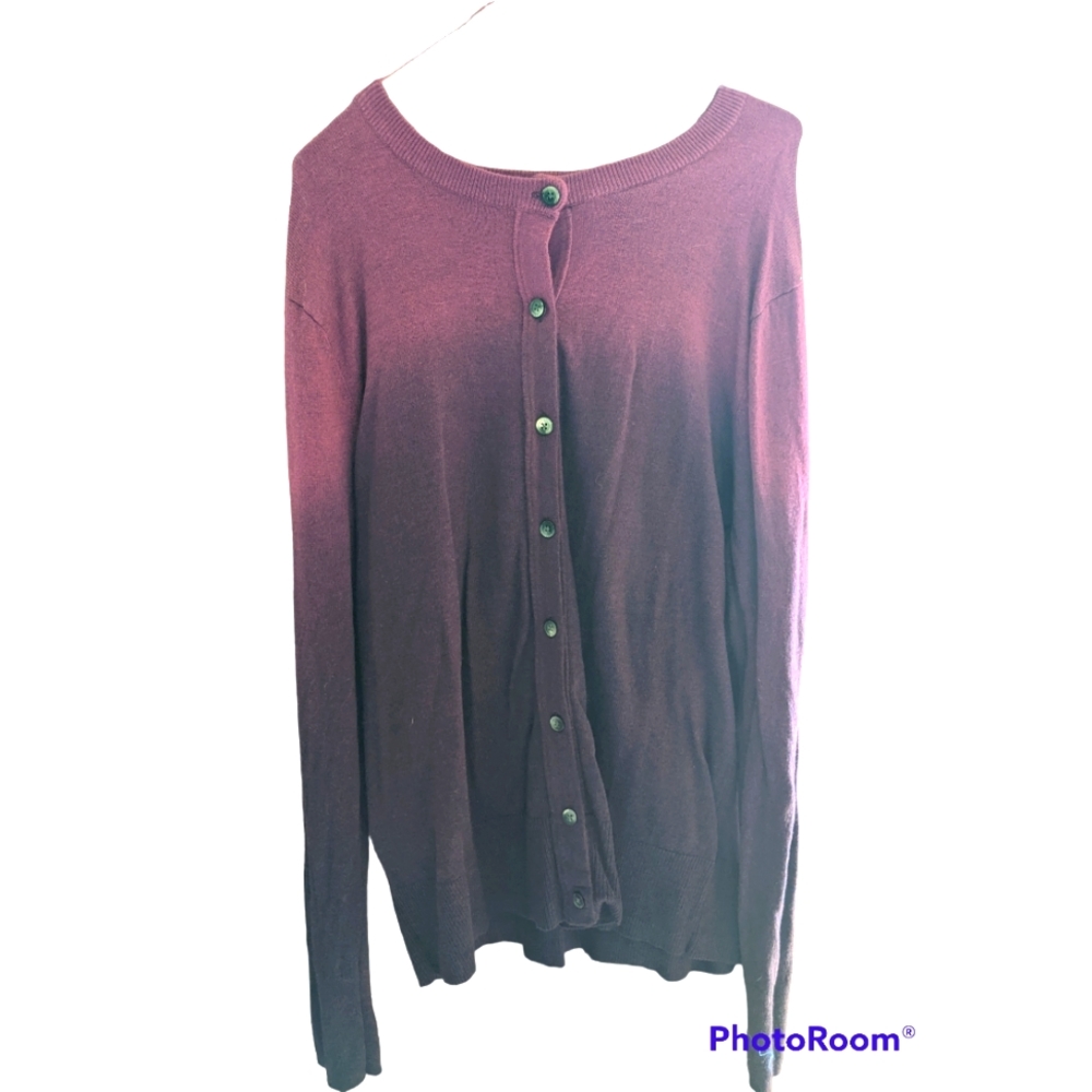 Eddie Bauer Women's XL Purple Ombre Cardigan